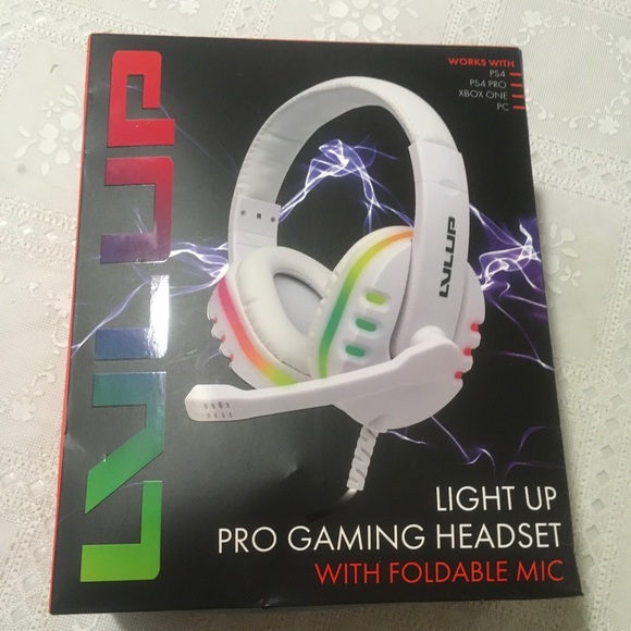 Pro Gaming Headset Foldable Mic 